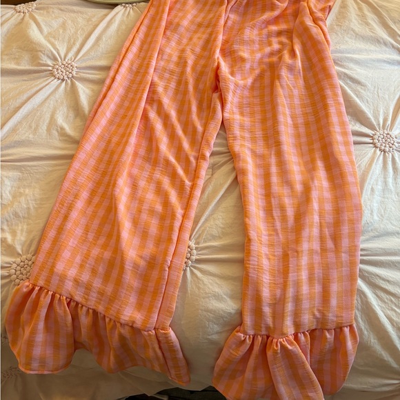 Cocomccall Gingham Girl Pant // Peach - Picture 3 of 8